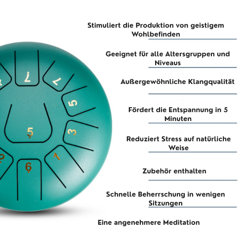 Zungentrommel für Anfänger - 11 Töne Mein Handpan