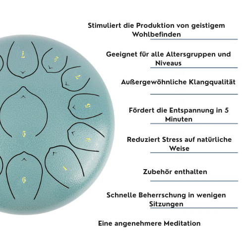 Zungentrommel Horizon – 13 Töne Mein Handpan
